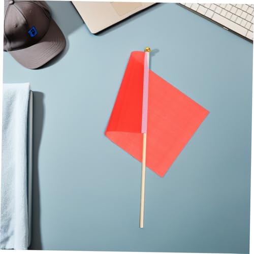 Banderas de mano monocolor de madera para animar aficiones sin gastar de más 7