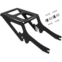 Detachable 2-Up Tour Trunk Mounting Rack for Harley Softail FLDE FLHC FLHCS 20182025 Deluxe, Heritage Classic 107/114, Quick Release Luggage Rack