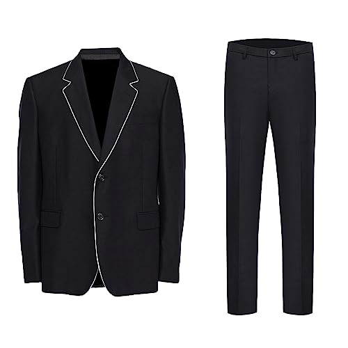 Costume casual homme veste et pantalon sur mesure deux pièces toutes tailles pour le quotidien