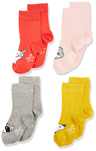 s.Oliver Socks S20602 Calze, Rosa (Hibiskus 3214), 15-18 (Taglia Produttore: 15/18) (Pacco da 4) Bimba