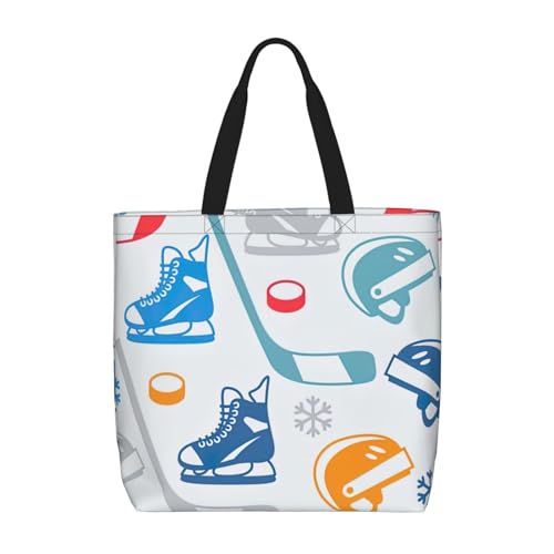 Sac à bandoulière de voyage imprimé hockey pour le quotidien urbain