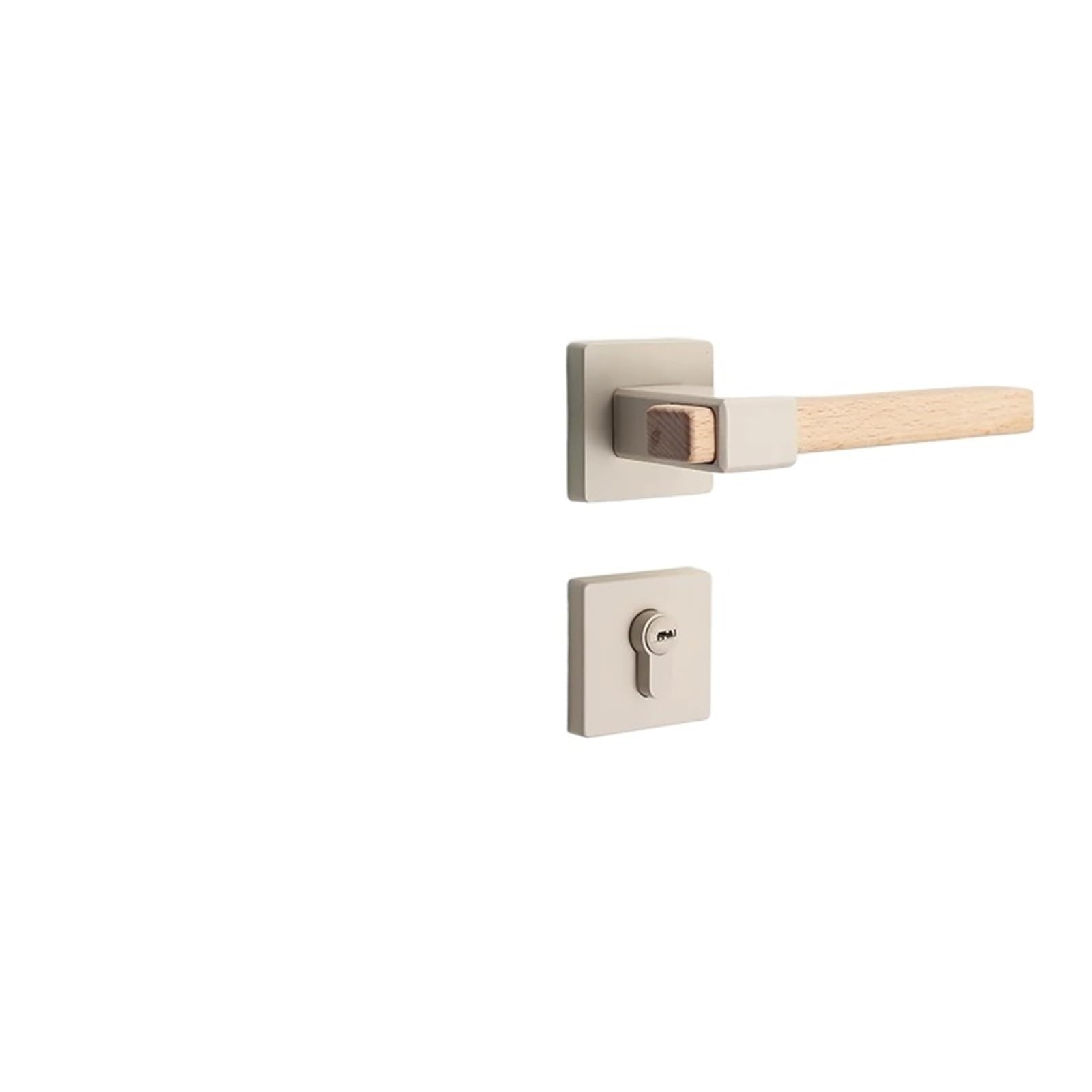 BSAXITHZB 1 Set of zinc Alloy Door Lock Indoor Bedroom Silent Household Hardware Accessories Including Key(40 * 40 * 20MM_72MM)