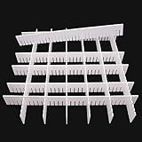DUTWROY 12Pcs Adjustable Drawer Dividers 0.1Inch Thickness DIY Grid Dividers 40x5cm Plastic Organizer Separator for Socks Underwear Makeup Cosmetic Clothes