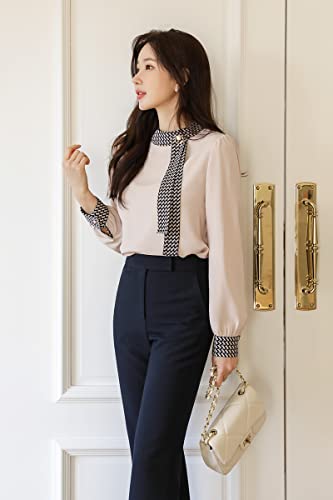 Image of GG Style Women Western Printed Cuff Collar Tops