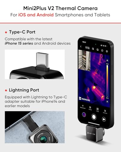 HIKMICRO Mini2 Plus V2, värmekamera för iPhone 15 & Android