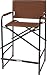 Trademark Innovations 43" Steel Folding Tall Director's Chair (Brown)