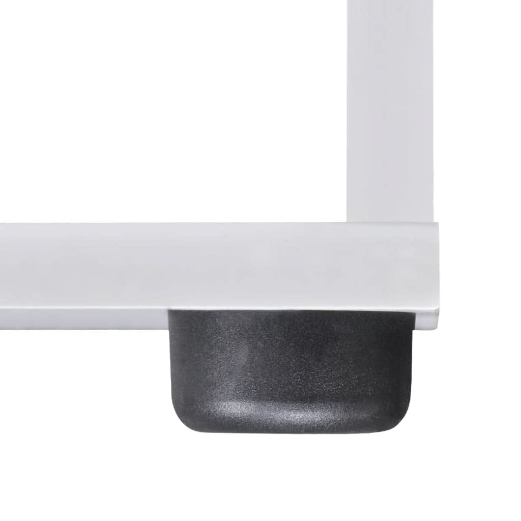Estantería de 6 estantes para libros en forma de escalón, para salón, con revestimiento de melamina, 104 x 29 x 107 cm, color blanco