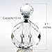 H&D Crystal Art Deco Vintage Style Perfume Bottles Empty Glass Refillable 10ml