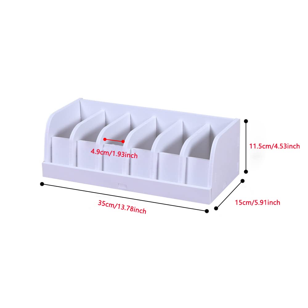 Mollytek Houten riem organizer, riem container opberghouder, riem container, doorzichtige riem vitrine voor kast stropdas en vlinderdas (6 roosters