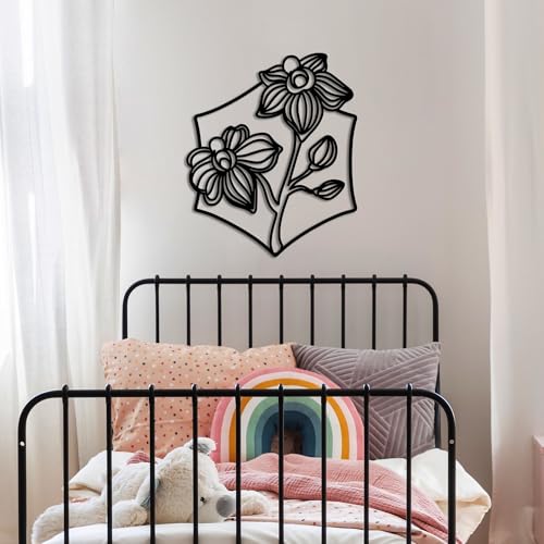Décoration murale métal noir de qualité supérieure Hanah Home 70 x 58 cm - 4