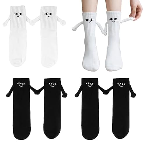 4 Pares Calcetines Magnéticos Para Parejas - Apretón de Manos, Divertidos de Succión, Mano a Mano, Unisex 3D Manos Hold - Regalos | Ya disponible en tu tienda friki favorita! En mundofriki.es!