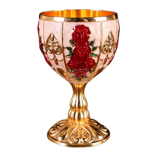 Mini Gobelet à Calice,Mini Coupe à Calice, Coupe à calice européenne en de zinc de 30 ml, Ornements d'armoire à vin pour mariage, Bar à domicile, cadeau de gobelet, petite tasse à vin pour bière,