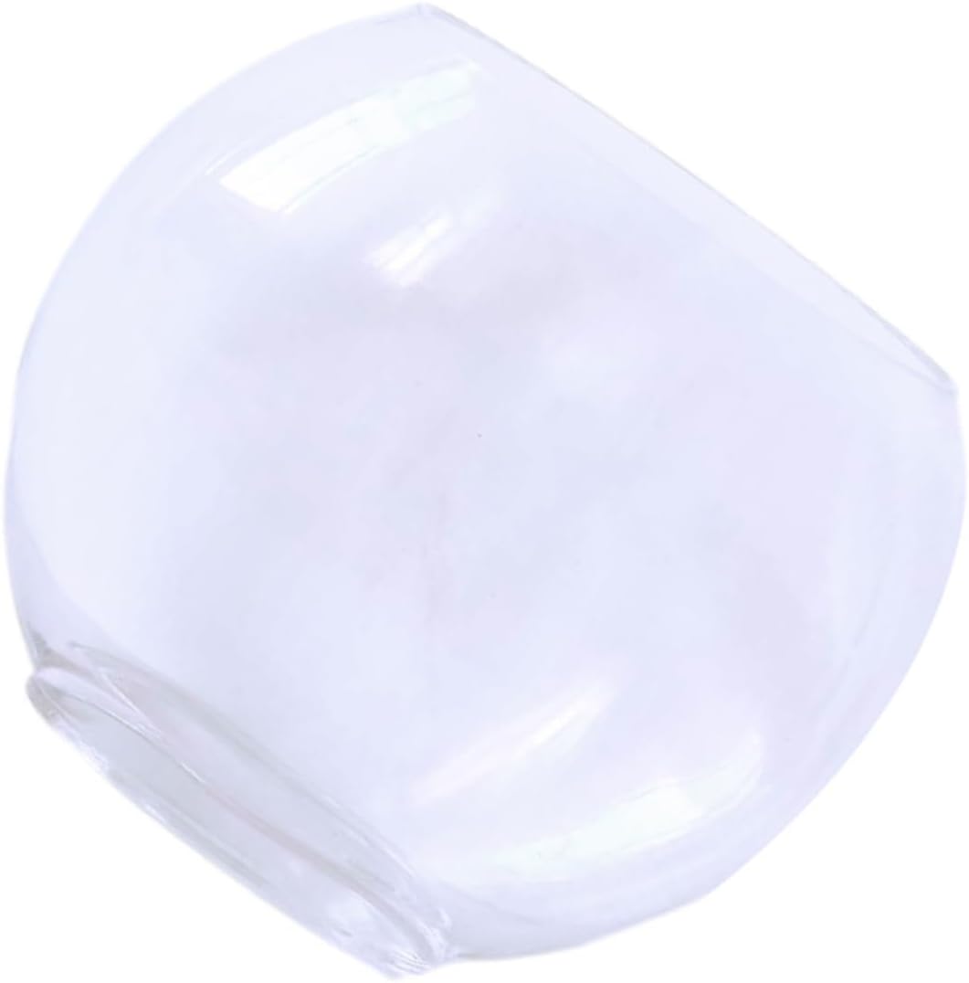 Transparent Glass Betta and Goldfish Tank Oval Mini Desktop Aquarium for Home and Office Decor Creative Small Fish Supplies with Smooth Surface and Craftsmanship