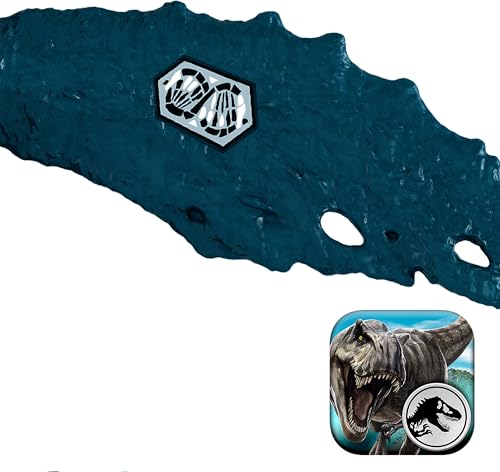 Image of Mattel Jurassic World Wild Roar Brachauchenius Dinosaur Action Figure Toy with Chomp Attack, Light Up Feature & Roar Sound, Scan Code for Digital Play