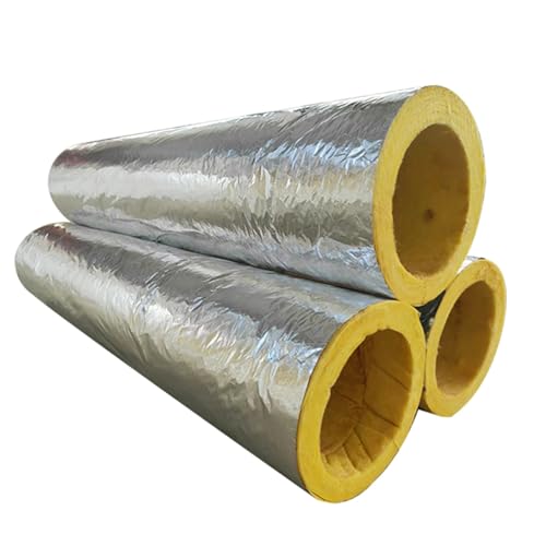 LRHELPBNR Tubo Isolante Antigelo per Estern, Tubo Isolante in Lana di Roccia, Isolante per Tubi in Foglio di Alluminio Autosigillante, per Esterni, Isolante(L 1M-27MM/1IN-30MM)