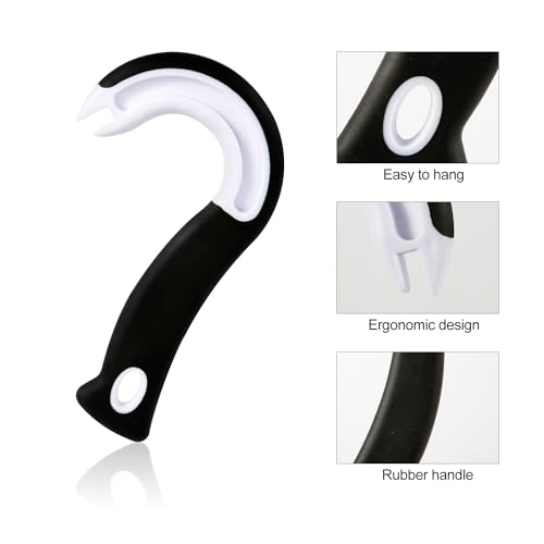 2pcs Easy Open Ring Pull Can Opener, Hook Can Opener Pull Tab No-Slip Rubber Grip Can Lid Lifter Manual Ring Top Soda Opener Tool for Elderly, Children, Weak Hands - Image 3