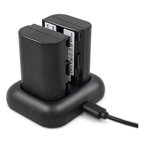 ENEGON Batería de Repuesto y Cargador Doble rápido para Canon EOS Cover