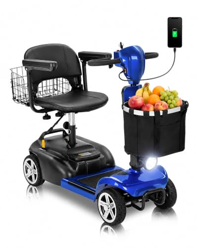 Mobility Scooter for Seniors & Adults, 4 Wheel Foldable Scoo...