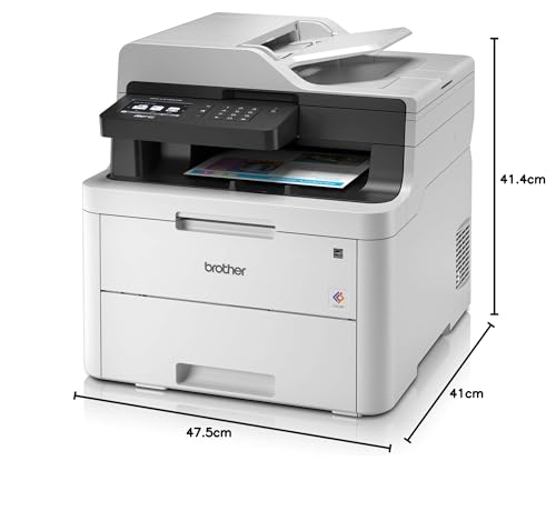 Brother MFCL3730CDNG1 4IN1 Impresora LED MFCL3730CDN A4/LAN/Duplex/Color, Negro, Blanco