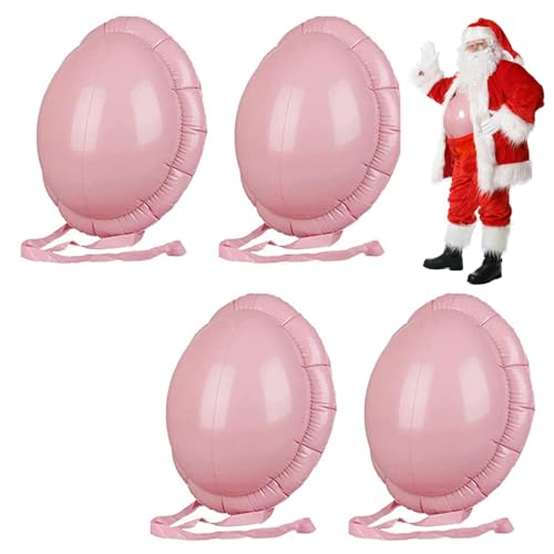 4 Pièces Ventre Gonflable Bossu Femme Enceinte Père Noël Adulte - Faux Ventre Pour Adulte Avec Sangle Attachée - Ventres Femme Enceinte | Pour...