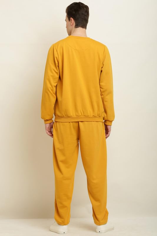 Fleece sweatshirt & jogger Tracksuit Co-ord Set for men Regular & Plus Size