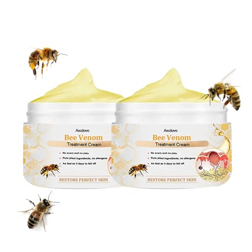 BSWell Awzlove Bee Venom Treatment Cream,2024 Advanced Bee Venom Skin Cream,Professionally Revitalizing Skin,Suitable for All Skin Types of Men & Women (2Cans, 30ml)