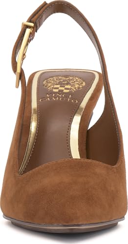 Vince Camuto Women's Brendie Pump, Burnt Sugar Suede, 92