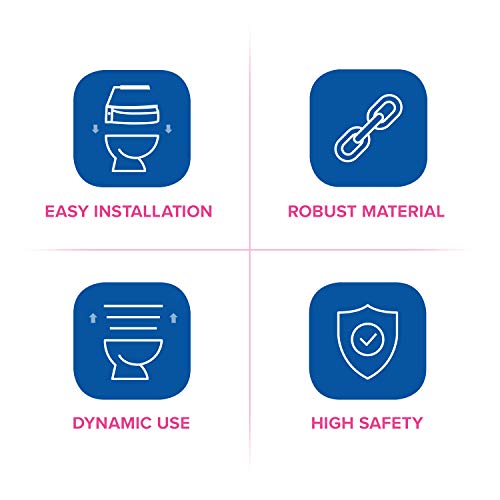 Invacare Aquatec 900 Toiletverhoging met deksel, verhoogde toiletbril voor ouderen, wit, verhoogt de zitting met 100 mm - Image 6