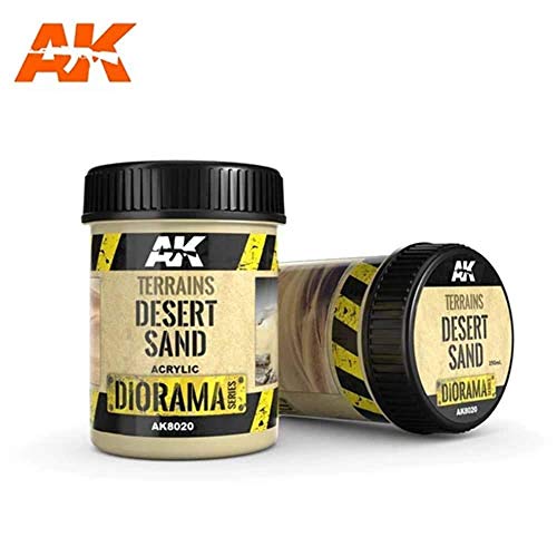 AK INTERACTIVE : Pasta Terrains Effetto Sabbia Di Deserto - 250ml (Acrilico)