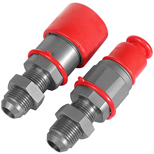 Image of 1 /2 inch Body ISO 16028 Skid Steer Bobcat Flat Face Hydraulic Quick Connect Couplers & 5 /8″ JIC Thread Size,The Universal Quick Disconnect Coupler for Bobcat Case /New Holland etc