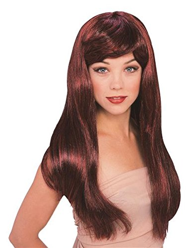 Preisvergleich Produktbild Perücke - Glamour Wig schwarz-rot - Damen