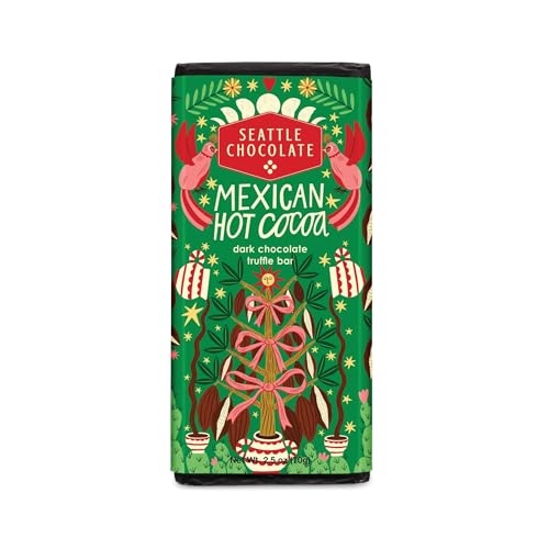 SEATTLE CHOCOLATES Spicy Hot Chocolate Chocolate Bar, 70 GR