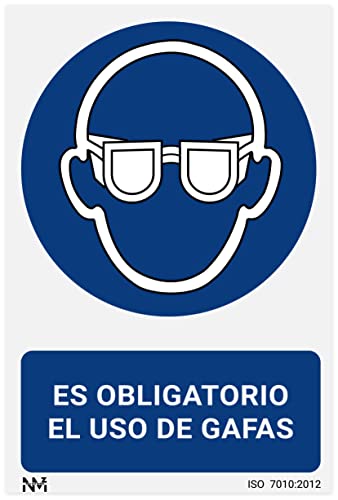 Señal Es Obligatorio El Uso De Gafas Con Tintas Uv | Adhesivos De Vinilo - 150 X 200 Mm En Oferta Normaluz Rd25602 - Señal Adhesiva Es Obligatorio El Uso De Gafas Adhesivo De Vinilo 15X20 Cm