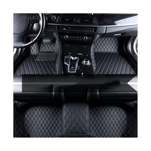 Tapis pour sol voiture Porsche Cayenne 955 cuir noir protection totale