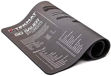 TekMat Cleaning Mat for use with Sig Sauer P365, Black (TEK-17-SIGP365)