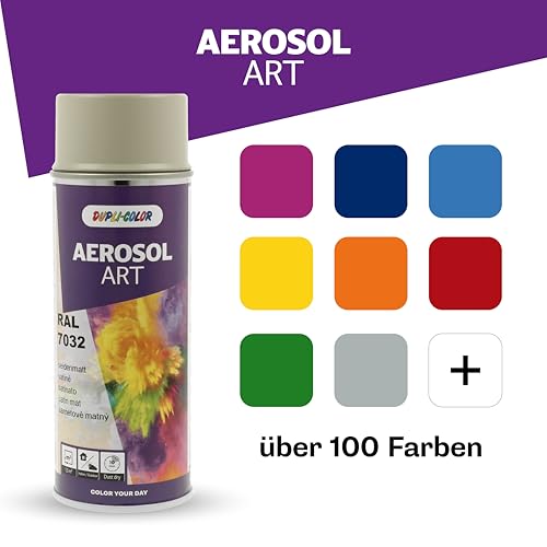 DUPLI-COLOR AEROSOL ART RAL 7032 Kieselgrau seidenmatt 400 ml - Sprühfarbe – Ansicht 5