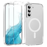 ❤【Protection contre les chutes de qualité militaire 】Cette coque pour Samsung Galaxy S22 5G est dotée d'un cadre en TPU souple et d'un dos en acrylique transparent pour mieux mettre en valeur le design et la beauté originaux du téléphone. Il dispose d'airbags amortisseurs intégrés dans ses quatre coins, qui peuvent absorber efficacement les chocs et protéger votre téléphone contre les chutes accidentelles, les collisions et les rayures.