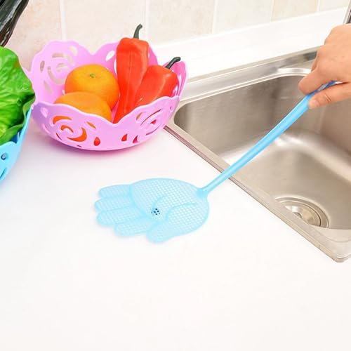 Matamoscas de plástico multicolor pack de 10 piezas ligeras para oficina y cocina 7