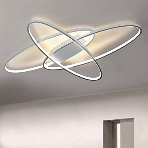 Plafonnier LED ovale pour illuminer chaleureusement le salon et la chambre