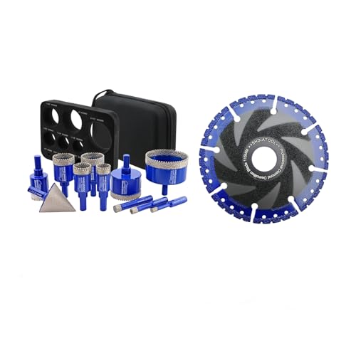Kit de brocas diamantadas para perforar porcelana y mármol miniatura 1