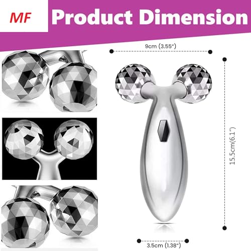 Image of MF 3d Manual Face Massager For Women | Facial Massager & Face Roller For Glowing Skin | Self Care Product | Body Massage Tool | Full Body Shape Lifting Wrinkle Remover Facial Massage Relaxation