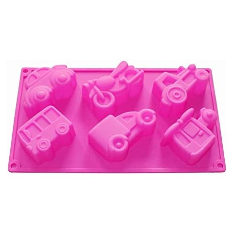 Soap Silicone Mold Crayon Homemade Vehicles Car Cake Jello Chocolate Kids Fun Maker Cover