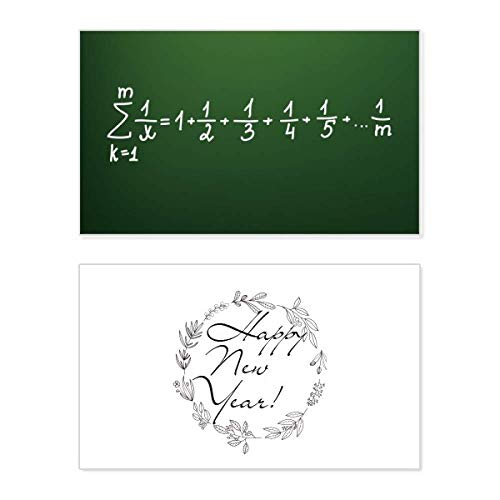 Tarjeta de Año Nuevo de matemáticas para regalar a profesores y científicos