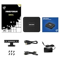 MINIS FORUM GK41 Mini-PC 8 GB DDR4 128 GB SSD mit Celeron J4125 Quad Core-Prozessor (bis 2,7 GHz) Mini-Computer 4XPorts USB3.0 2XGigabit Ethernet 4K HDMI/DP WiFi Double BT4.2 – Ansicht 8