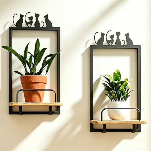 Shineled Wall Planter for Indoor Plants 2 Pack, Wall Mounted