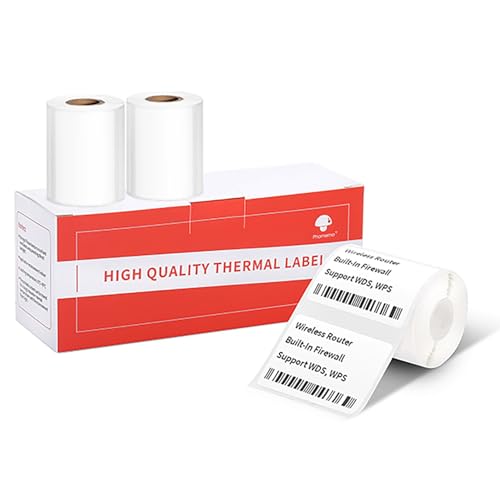 Phomemo [3x230 pcs] Original Labels for M110 M220 M221, 1.57'' x 1.18' (40 x 30mm), Square, White, 230 Labels/Roll, 3 rollls, Multi-Purpose Self-Adhesive Thermal, Also for M120 M20 image 2