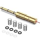 MidTen Laser Bore Sight for .22LR/.177 Cal/ 9MM/ .223Rem/ .17HMR/.38SPL/.380 Cal, End Barrel Bore...