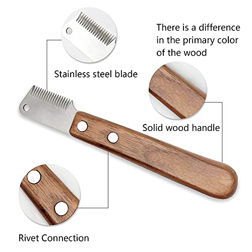 Pet Hair Removal Comb for Dogs,Stripping Knife for Dog & Cat Long Hair Cat Hair Removal Comb,Pluck Excess Undercoat… - Image 5