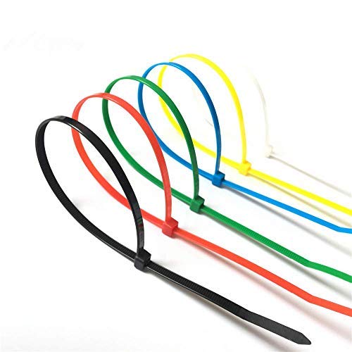 1200 Pieces Colored Zip Ties, Multi-Purpose Assorted Colorful Self-Locking Nylon Cable Zip Ties In 12 Different Colour For Home Office Garden Garage And Workshop,4 Inch #TOP3