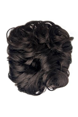 Chignon postiche à clip haut de gamme style caniche rouge 130